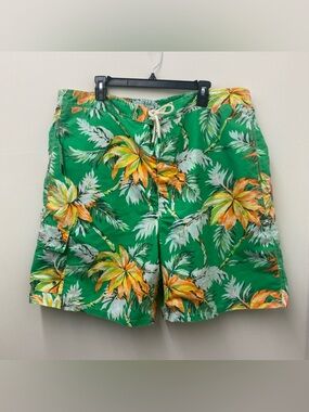 NWT Polo Ralph Lauren Men’s Green Tropical Palm Swim Shorts 2XB Big & Tall